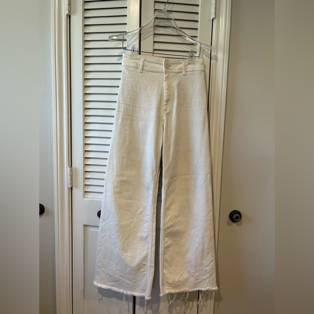 Zara Cream Flare Jeans